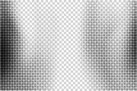 High-contrast halftone portrait. Stock Illustration