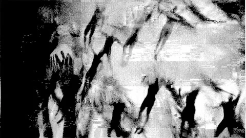 High Contrast Monochrome Image Featuring Silhouetted Figures and Hands Rais.. Stock Footage 311792288