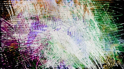 High Contrast Multicolor Grunge Texture with Scratches and Bright Distress Stock Footage 327928208