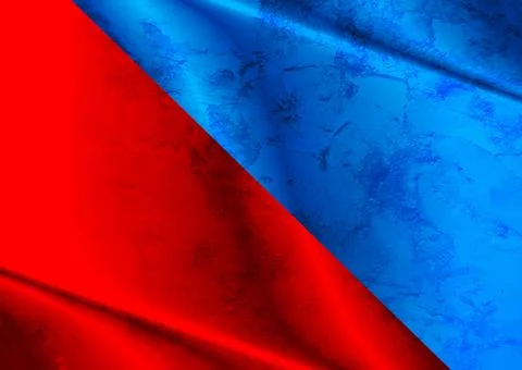 High contrast red and blue grunge smooth gradients abstract background Stock Illustration
