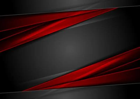 High contrast red black abstract tech corporate background Illustrazione stock