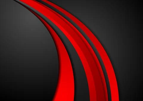 High contrast red black abstract tech corporate wavy background 스톡 일러스트