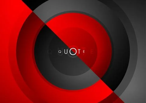 High contrast tech background with abstract black and red circles 스톡 일러스트