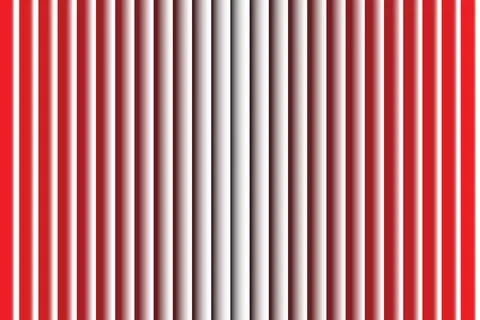 High Contrast Vertical Striped Abstract Background with Red and White Gradien Stock Illustration