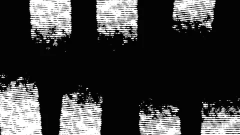 High contrastafter black and white distressed horizontal striped graphic pattern Stock Footage 337727650