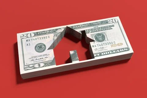 High Cost Of Housing Stock Illustration
