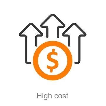 High cost Stock Illustration