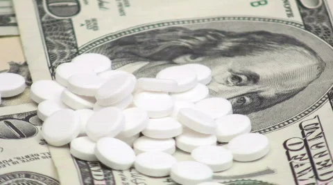 High cost of pharmaceuticals - HD  Stock Footage 453656