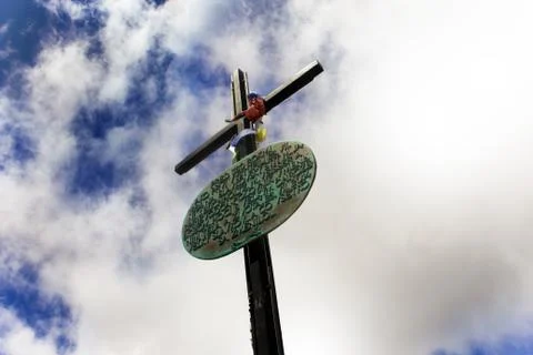 High Cross of the Slavkov Shield in the High Tatras Stock Photos