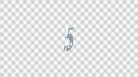 High-Definition 3D Digit Animations for Clear Insights Stock Footage 272231232