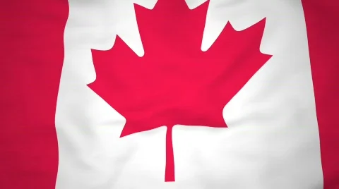 High-definition 3d render Flag of Canada Vidéo 651541