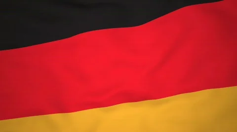 High-definition 3d render Flag of Germany Vidéo 651544
