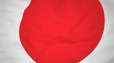 High-definition 3d render Flag of Japan Vidéo 651564