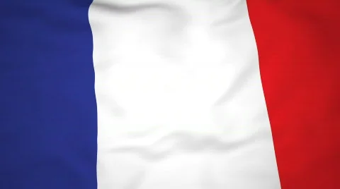 High-definition 3d render Flag of France Vidéo 716230