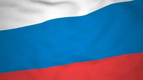 High-definition 3d render Flag of Russia Vidéo 716233