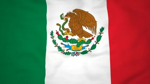 High-definition 3d render Flag of Mexico Vidéo 716236