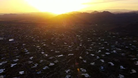 High Definition 4k Drone Shots of Northern Phoenix, Arizona. Black Vídeos de archivo 192262045