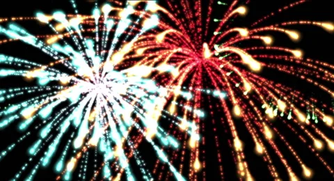 High-definition abstract fireworks Vidéo 54540719