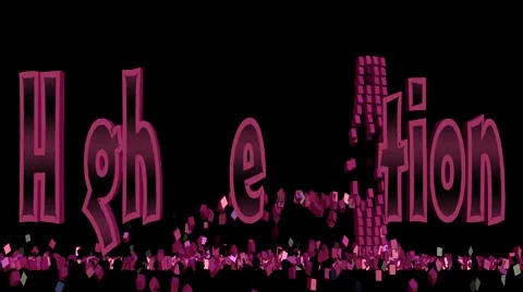 High Definition Blast 3d Text animation Stock Footage 40159420