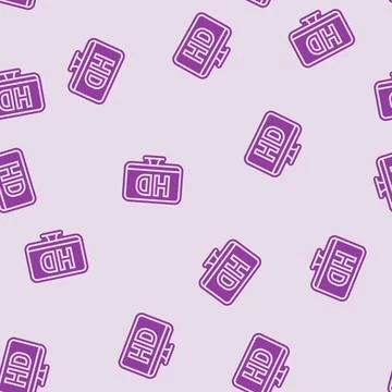 High definition display glyph seamless pattern Stock Illustration