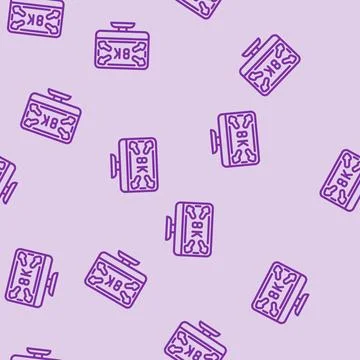 High definition display line vector seamless pattern Stock-Illustration