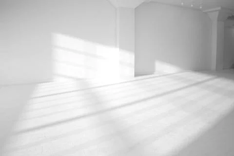 High definition empty white room Stock Photos