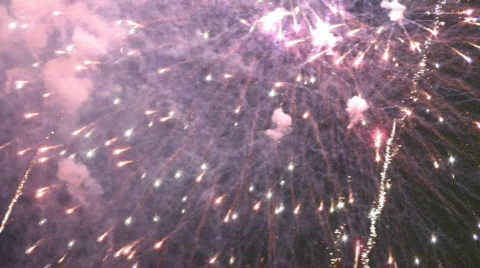 High Definition Fireworks Display Stock Footage 281410