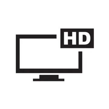 High definition icon Illustrazione stock