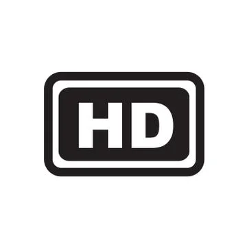 High definition icon Stock Illustration