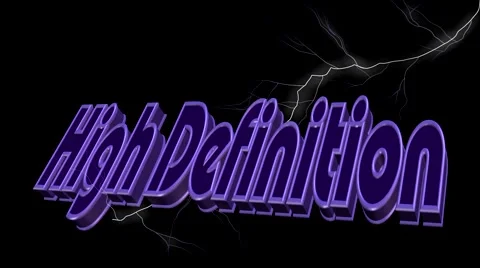 High Definition Lightning 3D Text Animation Stock Footage 40157665