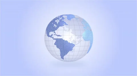 High Definition Loopable Spinning Globe Stock Footage 51451373