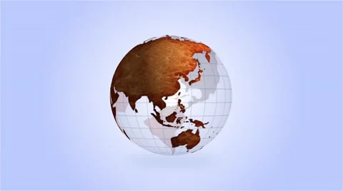High Definition Loopable Spinning Old Globe Stock Footage 51452019