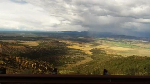High Definition Rain Over the Valley Stock Footage 40601550
