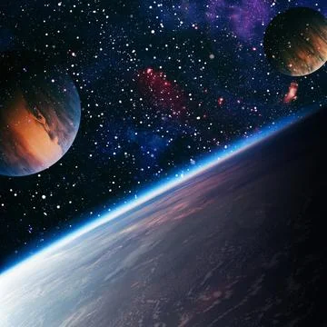 High definition star field background . Starry outer space background texture Stock Illustration