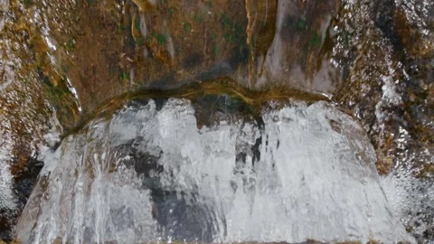 High definition stock video of foaming water stream pouring over a durable .. Stock Footage 346396905