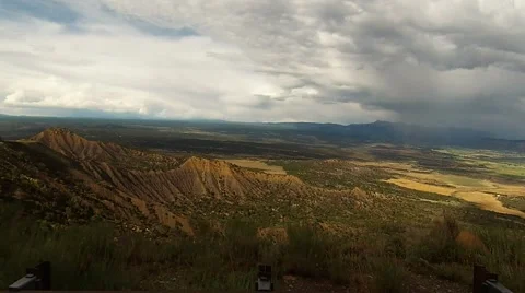 High Definition Thunderstorm Over the Valley Stock Footage 40602178