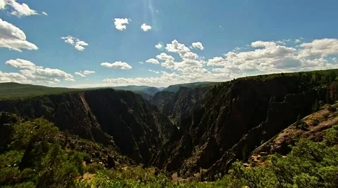 High Definition Time Lapse Over Huge Canyon Stock Footage 40690041