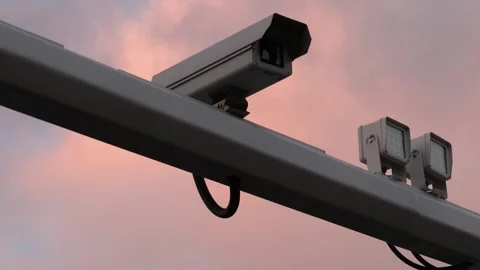 High Definition Time Lapse of Traffic Monitoring Stock Footage 319611547