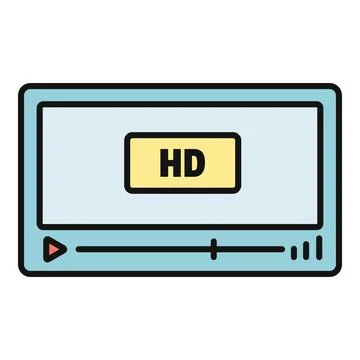 High definition video player interface streaming digital content イラスト素材