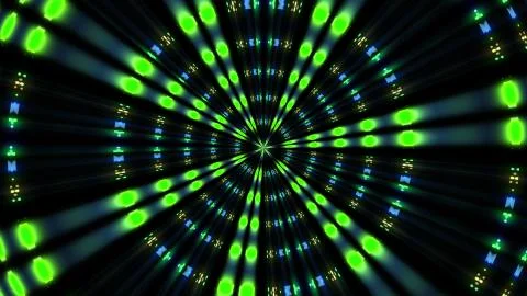 High density flashing glowing circle. Colorful LED Dancefloor Background. Stock Illustration
