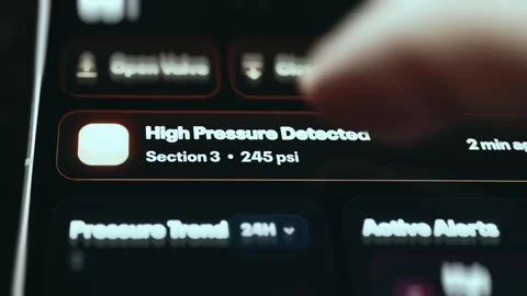 High Density Racks Interactive Metrics Interface Stock Footage 340154160