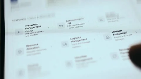 High Density Racks Sustainability Metrics Interface Stock Footage 340129770