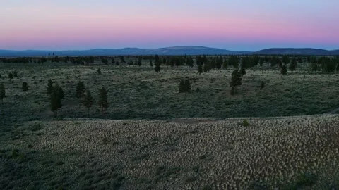 High Desert Dusk Stock Footage 154877498