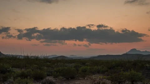 High Desert Dusk Stock Footage 166804681