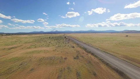 High Desert Oregon Drone Stock Footage 82704280
