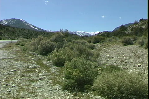 High Desert Roadside Stock-Footage 817971