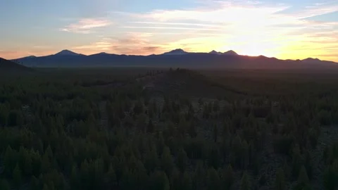 High Desert Sunset Stock Footage 154877494