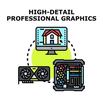 High detail professional graphics creating architectural design Ilustración de archivo