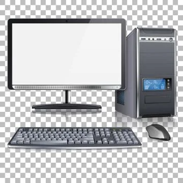 High Detailed Modern Computer Stock Illustration