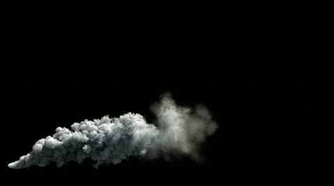 High-detailed steamer smoke with alpha Stock Footage